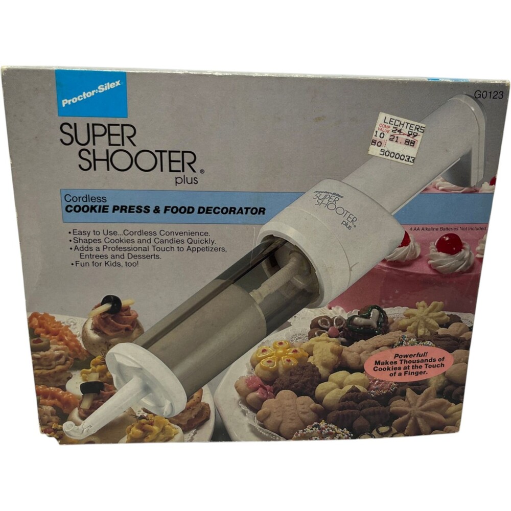 Proctor Silex Super Shooter Plus Cookie Press Decorator G0123 Vintage Kitchen
